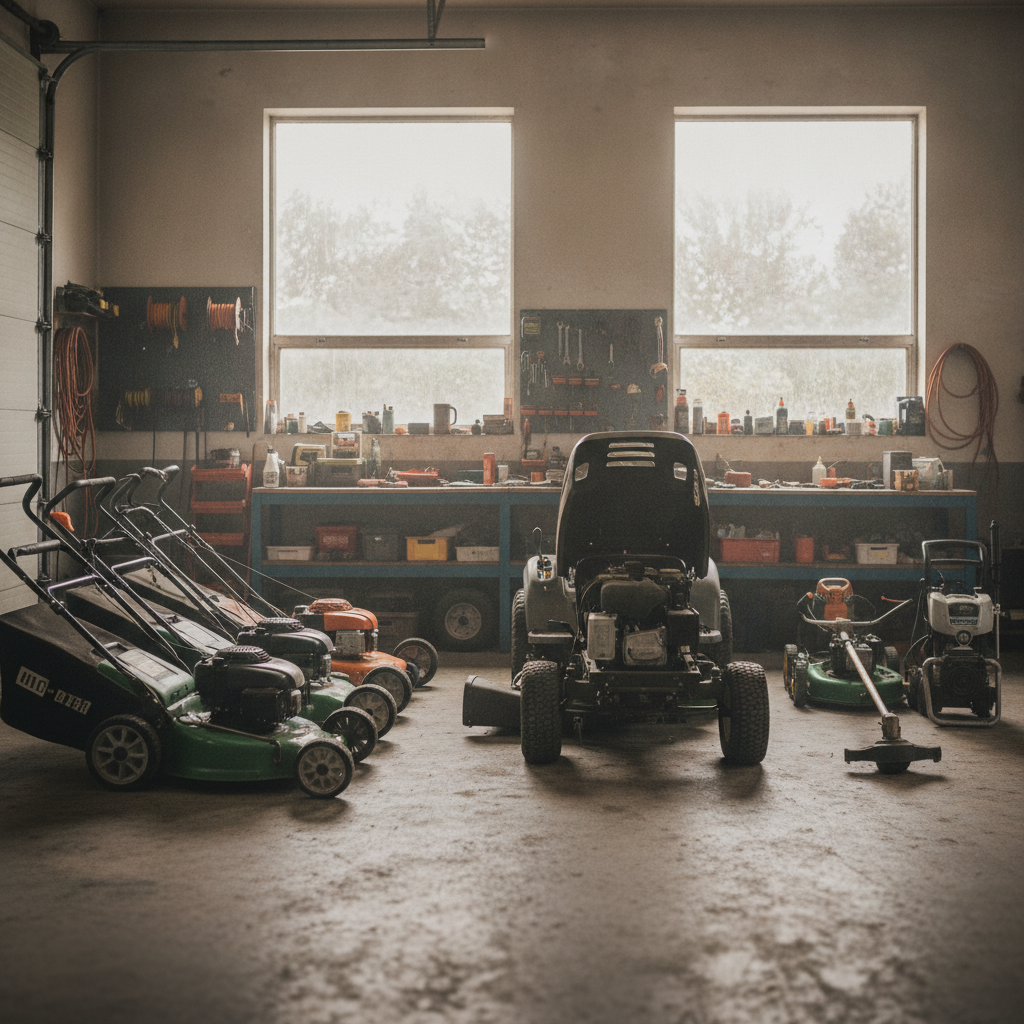 Lawn Mower Repair - no people or no text