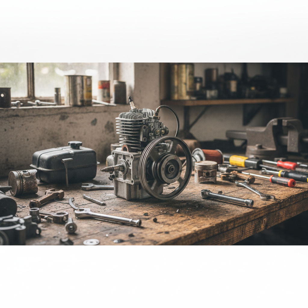Gas Engine Repair - no people or no text