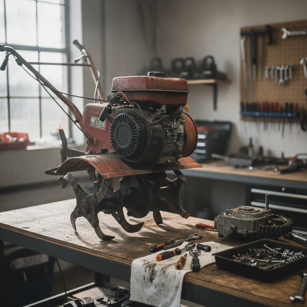 Rototiller Repair - no people or no text